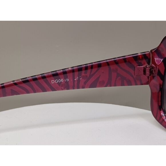 Panama Jack Pink and Black Zebra Print Rhinestone Bling Sunglasses - Picture 11 of 13